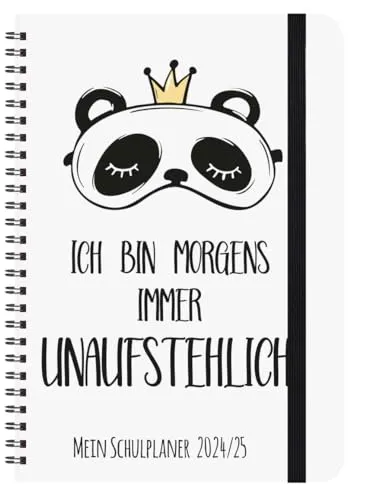 Schülerkalender 2025 Unaufstehlich: mit 12-monat.-Kalendarium von August 24 bis Juli 2025. Pro Woche 2 Seiten mit viel Platz für Notizen. Format 14,8 x 21 cm