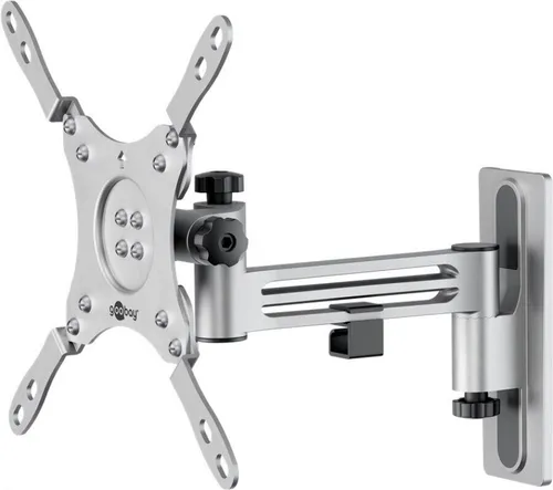 TV-Wandhalterung Caravan FULLMOTION (M) für 13-43 Zoll TVs - TV-Halterung in Silber, ideal für platzsparende Montage, max. Tragkraft 15 kg und VESA 200x200 mm, perfekt für Wohnmobile oder kleine Räume.