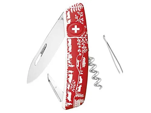 SWIZA 6901309 Unisex – Erwachsene Messer, rot, Uni
