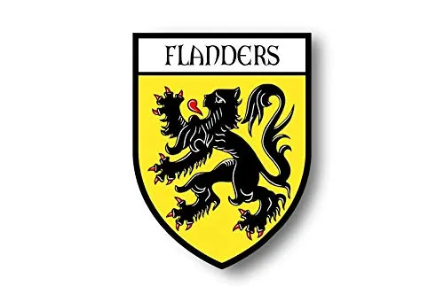 Akachafactory Aufkleber Sticker autoaufkleber Wappen Schild Flagge flaggen Fahne flandern