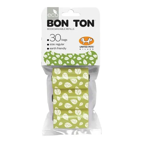 Hygienebeutel United Pets Bon Ton Regular Hund grün [3 x 10 uds]