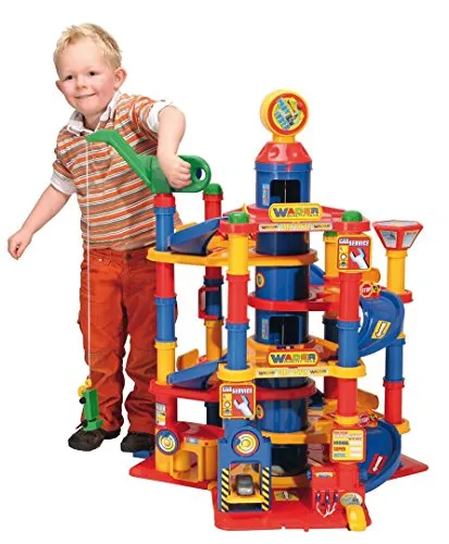 WADER QUALITY TOYS Park Tower mit 7 Ebenen und Autos