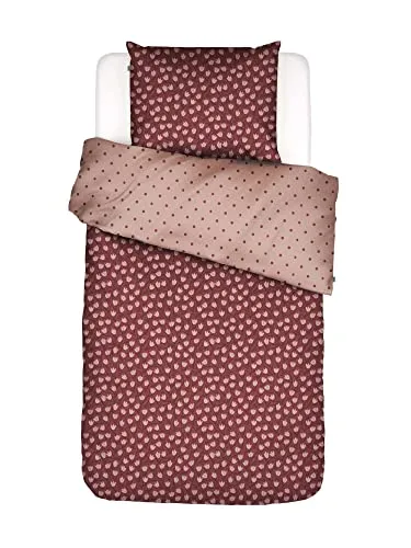 Covers & Co Bettwäsche, Baumwolle, Rot, 155x220 + 1x 80x80 cm