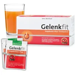 Gelenkfit Hagebutte-Plus-Trinkpulver - 240 g - Nahrungsergänzungsmittel mit patentierter Kombination aus Collagen-Hydrolysat und Hagebutten-Extrakt, unterstützt gezielt Gelenke und Beweglichkeit.