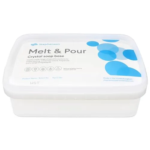 DistrEbution Rohseife zum Seifengießen Weiß 1kg Seifenbasis Opak