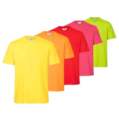 WORXWEAR 5er Set Herren T-Shirts Workwear Basic im Vorteilspack Berufskleidung der Marke