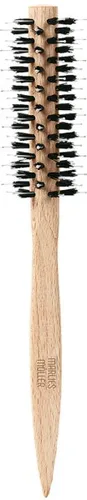 Marlies Möller Medium Round Brush Rundbürste - Haarbürsten für individuelles Styling – Mittelgroße Rundbürste mit Buchenholz und Naturhaar-Borsten für mehr Volumen und Fülle bei kurzem Haar.