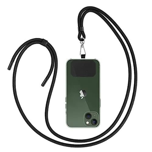 GUMO-LONG Universal Handyband- Geeignet für alle Smartphones, Kette zum Umhängen, Einstellbar Schlüsselband, Handyband mit jeder Hülle Kombinierbar