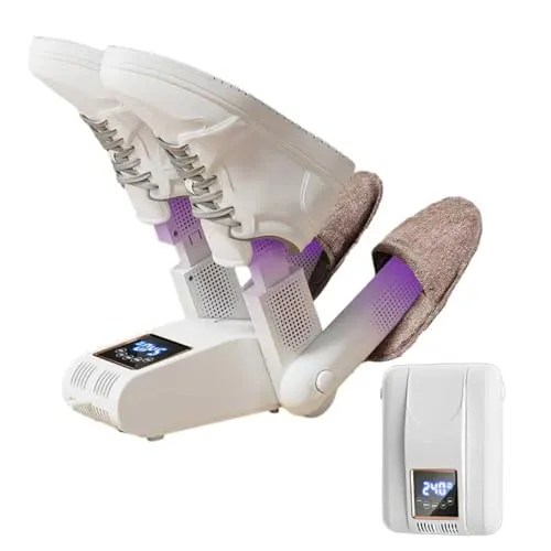 Elektrischer Schuhtrockner für 2 Paar Schuhe mit Timer und UV-Licht