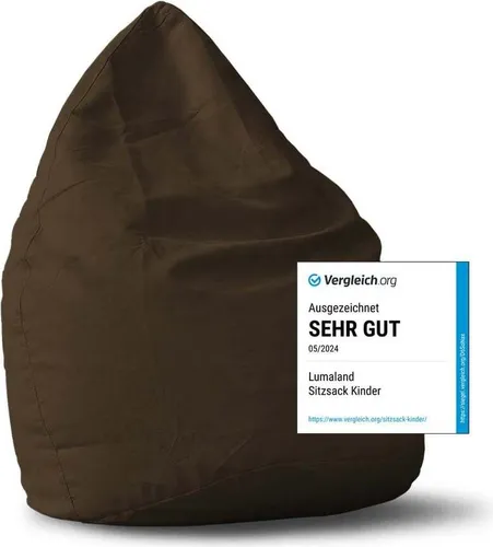 Lumaland Sitzsack Luxury XL - Extra weicher Microvelours Beanbag - Sitzsäcke in XL für ultimativen Komfort, passt sich perfekt der Körperform an und sorgt für angenehme Temperaturen. Ideal zum Chillen und Relaxen für die ganze Familie.