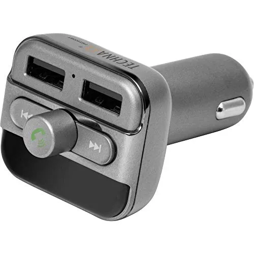 Technaxx Bluetooth FM-Transmitter FMT900 - Freisprecheinrichtung - Transmitter mit Bluetooth-Technologie für kabelloses Musikstreaming und Freisprechen, ideal für sicheres Fahren.