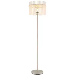 Stehleuchte Standlampe Deckenfluter aus Glas mit LED, 152 cm