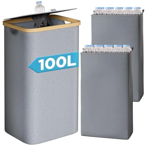 Yorbay 100L Pfandflaschen Sammelbehälter mit Deckel von Yorbay