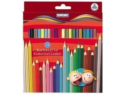 Dreikant Buntstifte 24 Farben Farbstifte Malstifte 24