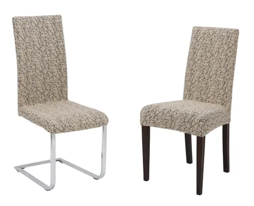 Beautex Stuhlhusse Universal Stretch Stuhlhussen, elastische Husse Bi-Elastic, Marmor