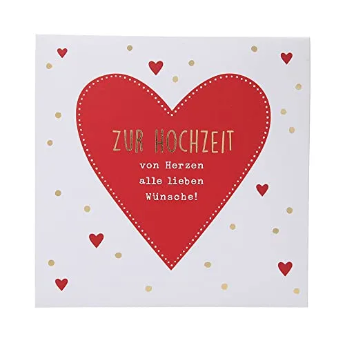 Depesche 0011694-046 Pop-up Glückwunschkarte zur Hochzeit Klappkarte mit Musik, Lichtelementen und einem originellen Spruch, Geburtstagskarte inkl. Umschlag, Format 15,5 x 15,5 cm