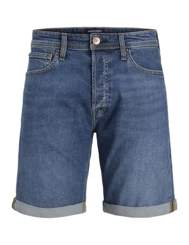 JACK&JONES Herren Jjirick Jjioriginal 360 Sn Shorts, Blue Denim - Herren-Shorts von JACK&JONES, mit innovativem 360-Grad-Stretch für optimale Bewegungsfreiheit und Komfort.