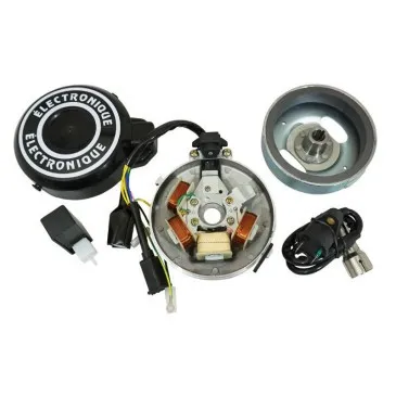 P2R Motorisierte Zündspule für Moped Peugeot 103 - Zündungen, elektronische 12V Zündspule mit großem Konus, perfekt anpassbar für Peugeot 103 Moped und sorgt für eine zuverlässige Zündung.