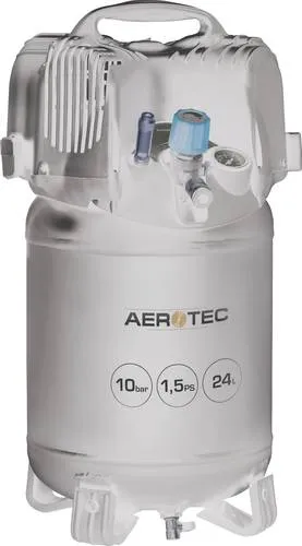 Aerotec Druckluft-Kompressor 200-24 ECO 24l 10 bar - Kompressoren für den Hobbybereich, ölfrei und kompakt, ideal für vielfältige Anwendungen im Heimwerker- und Bastelbereich.