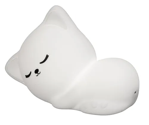 easy! BY FHL FH Lighting LED Kinder Nachtlicht – Tischleuchte, Warmweiß, Batteriebetrieben, Sanftes Licht für Kinderzimmer & Einschlafhilfe, Weiß (Mia)