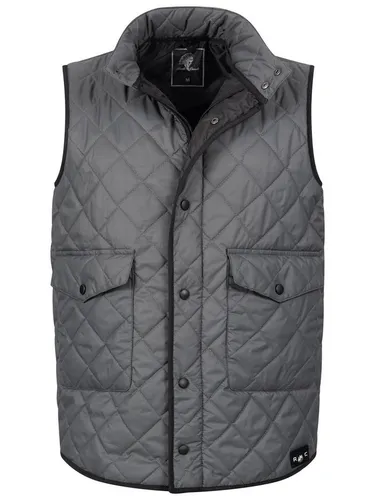Rock Creek Herren Steppweste H-352 - Leichte Übergangsweste mit Kapuze - Herren-Westen mit zwei Seitentaschen für praktische Aufbewahrung, aus hochwertigen Materialien für Langlebigkeit und Komfort, ideal für stilbewusste Männer.