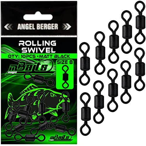 Angel-Berger Magic Baits Bait Rolling Swivel Tönnchen Wirbel Carp Swivels Karpfenwirbel