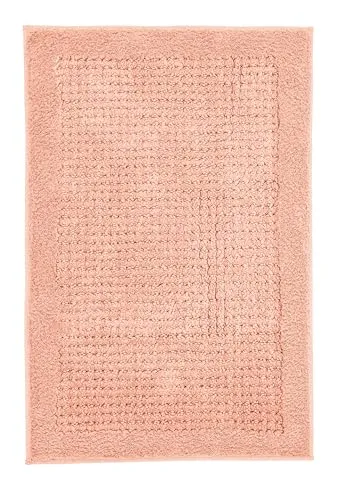 Kleine Wolke Badteppich Papaya 60x90cm - Badematte aus 100% Baumwolle mit Cut-Loop-Effekt, maschinenwaschbar bei 40°C – ideal für ein gemütliches Badezimmer!