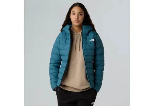 The North Face Women's Aconcagua 3 Hoodie - Daunenjacke Gr XS blau - Funktionsjacke für Damen, isolierend und ideal für Skitouren, mit Kapuze; Farbe: Blau, Größe: XS; wasserabweisend und atmungsaktiv für optimalen Komfort.