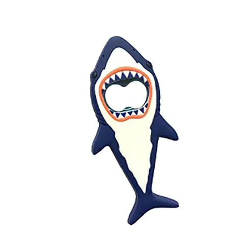 ARFUKA Flaschenöffner in Hai-Form, Magnet Flaschenöffner Bieröffner Kapselheber, Limonade, Getränke, Flaschenöffner, Bar, Küchenwerkzeug, Geschenk, Blau