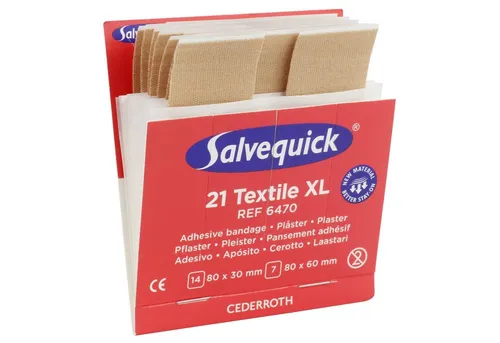 Cederroth Wundpflaster SALVEQUICK® Nachfüllpack 6470 elastisch 21 Stück
