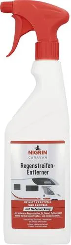 Nigrin Kunststoffreiniger Regenstreifen-Entferner 750ml - Effektiver Reiniger für Wohnmobile und Boote, entfernt schwarze Regenstreifen und hartnäckigen Schmutz, ideal für verschiedene Oberflächen.