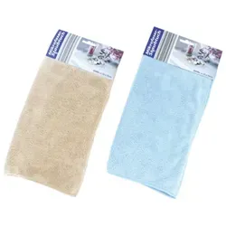Global Partner Mikrofaser Staubtuch Reinigungstuch Staubwischer Poliertuch 86 Prozent Polyester 14 Prozent Polyamid ca 35x35cm Farbe nicht wählbar
