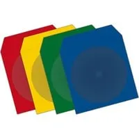 CD/DVD Papierhüllen Color-Pack, Schutzhülle 100 Stück, Bulk