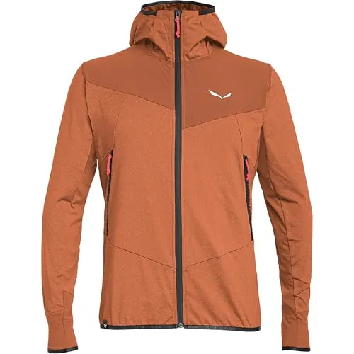 Salewa Agner Hybrid Polarlite DST FZ Herren Sweater - Orange - S - Funktionsjacke mit innovativer Polarlite-Technologie, ideal für aktive Outdoor-Abenteuer und optimale Wärmeisolierung.