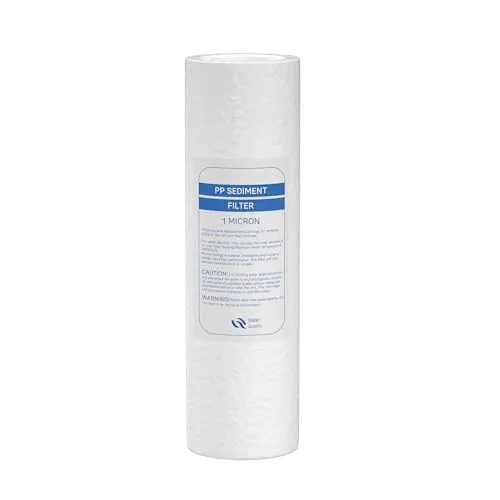 Naturewater Sedimentfilter 1 µ Kartusche 254 mm (10 Zoll) PP, Wasserfilter Ersatzkartusche für Umkehrosmoseanlage, Filterpatrone für Trinkwasser Hauswasseranlage