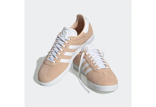 adidas Damen Gazelle Sneaker, Halo Blush/Cloud White/Core Black, 36 EU - Damen-Sneaker mit regulärer Passform, aus hochwertigem Wildleder für optimalen Tragekomfort und stilvolles Design.