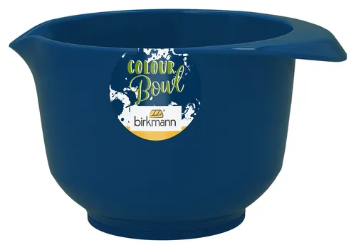 BIRKMANN Rühr- und Servierschüssel, 0,75 Liter, dunkelblau, aus Melamin, standfest, kratzfest, BPA-fr