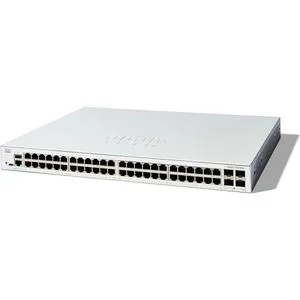 CISCO Catalyst 1300 48-Port Switch - Switches mit 48 Ports und 4 x 1G SFP Uplinks, ideal für leistungsstarke Netzwerkinfrastrukturen in Unternehmen.
