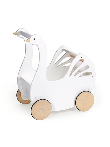 Puppenwagen Schwan mit Zubehör | CARING | TENDERLEAFTOYS