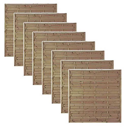 8er Set Sichtschutz-Zäune Berlin