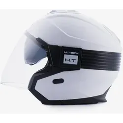 Blauer Hacker BTR Jethelm, schwarz-weiss, Größe XS für Männer