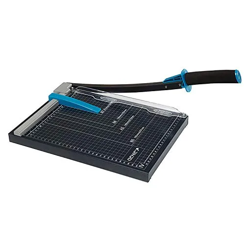 Genie GM A4 Papier-Hebelschneidegerät - Papierschneidemaschinen, geeignet für bis zu 12 Blatt und hochwertige Metall-Arbeitsfläche für präzise Schnitte.