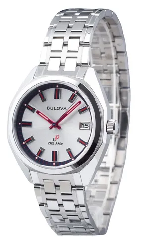 Bulova Jet Star Quartz Casual 96K112 Herrenuhr - Armbanduhren für Herren mit elegantem Edelstahlarmband und Saphirglas, wasserdicht bis 50 m - ideal für den täglichen Gebrauch.