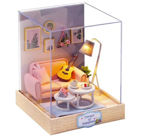 Cute Room 3D-Puzzle Miniaturhaus Set: Gemütliche Ecke