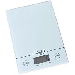 Adler AD 3138 w digitale Küchenwaage Weiß max. 5 kg Haushaltswaage Digitalwaage