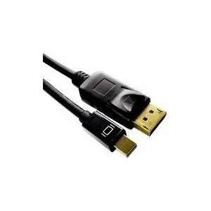 MicroConnect - DisplayPort-Kabel - Mini DisplayPort (M) zu DisplayPort (M) - 2,0m - 4K Unterstützung - Schwarz (DP-MMG-180MB)