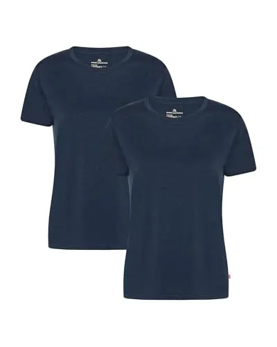 DANISH ENDURANCE 100% Merino Shirt Damen - T-Shirt für Damen aus 100% Merinowolle, geruchsresistent und atmungsaktiv, ideal für Reisen und täglichen Gebrauch - bleibt frisch ohne häufiges Waschen.