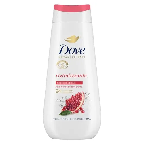 Dove Revitalisierendes Duschgel, feuchtigkeitsspendendes Duschgel, milde Formel auf dem Hautmikrobiom, mit pflanzlichen Feuchtigkeitsspendern, ohne SLES, Duschbad für Damen und Herren, 225 ml