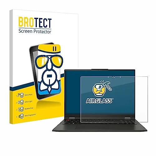 BROTECT Schutzglas für ASUS Vivobook S 16 Flip OLED TP3604 - Schutzfolie für ASUS Vivobook S 16 Flip OLED TP3604, extrem kratzfest (9H) und ultra-transparent mit Anti-Fingerprint-Beschichtung für stets klare Sicht.