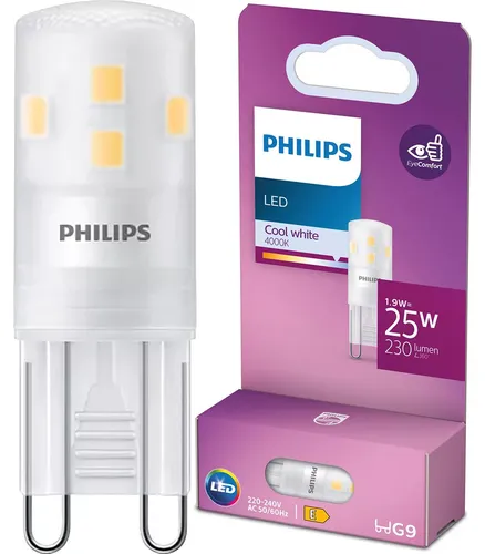 Philips Brenner 25 W G9 G9, 1,9 W, 25 W, G9, 230 lm, 15000 h, Kaltweiße
